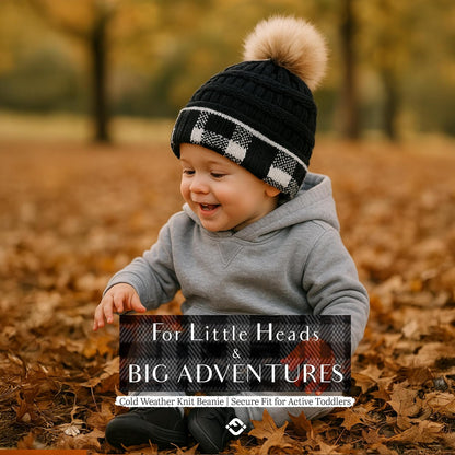 Kids Beanie Baby Toddler Cable Knit Children’S Pom Winter Hat
